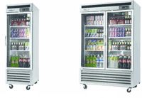 Glass Door Reach-in Refrigerators